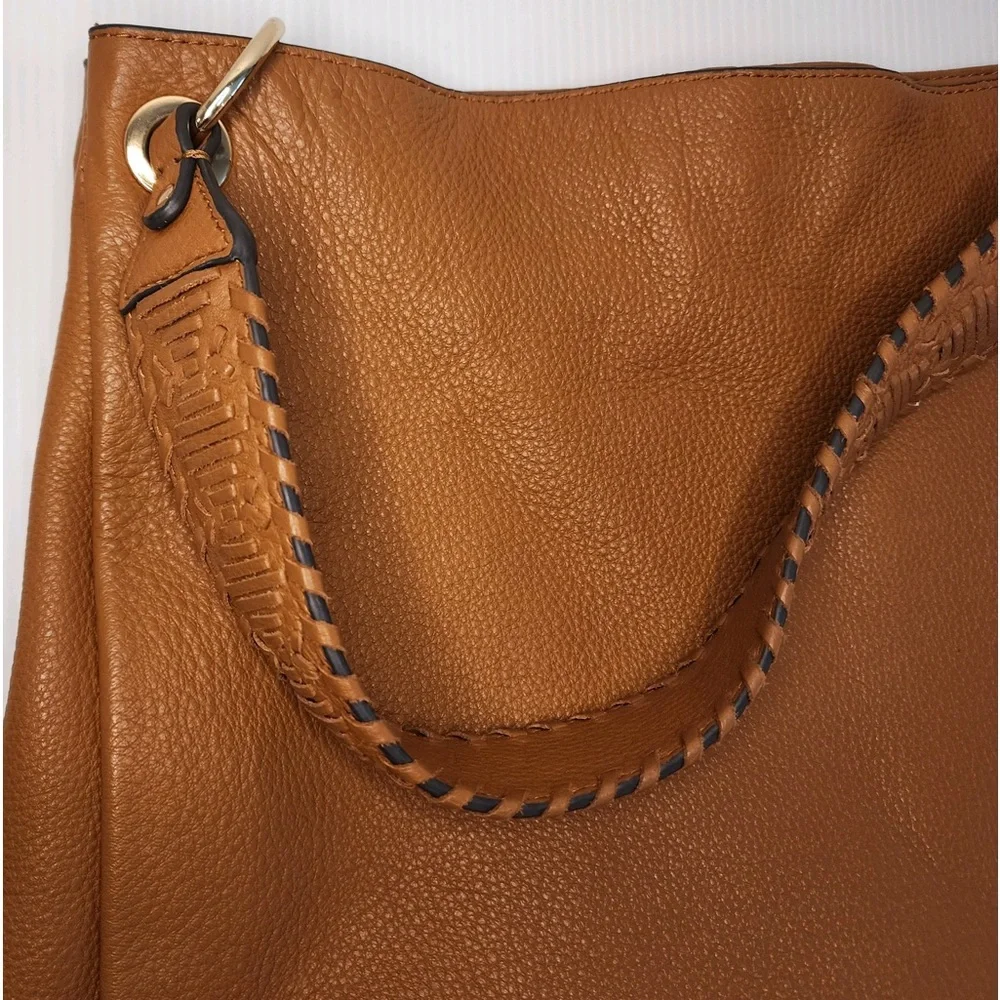 Vince Camuto Soft Genuine Pebbled Leather Large Hobo/Shoulder Bag - Picture 3 of 15